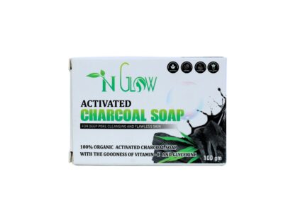 NGlow Activated Charcoal Soap - Front of Pack