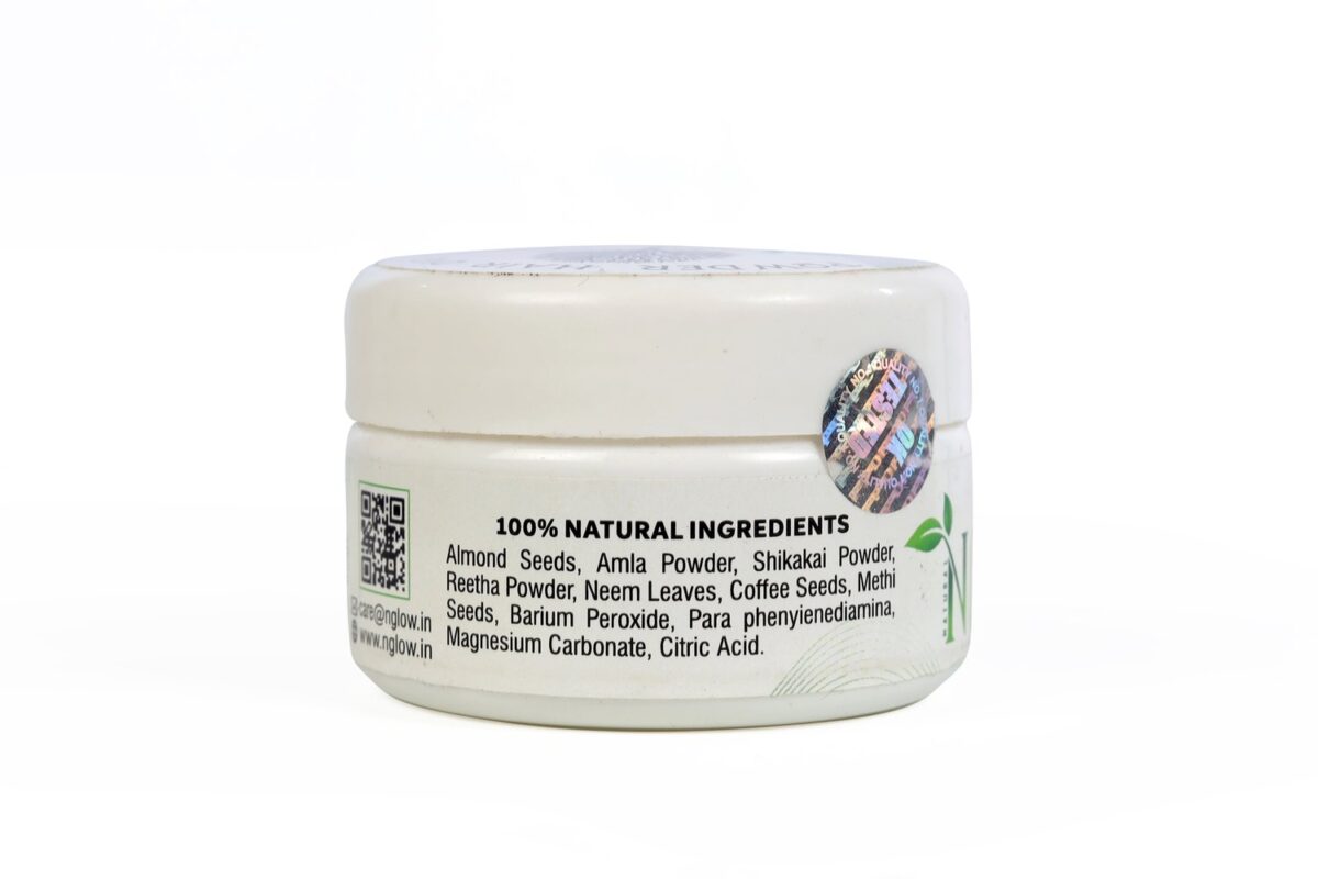 NGlow Powder Hair Dye - Ingredients Side